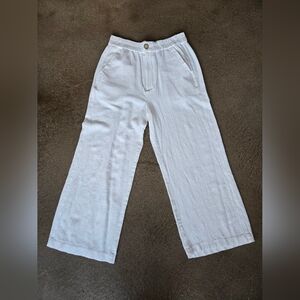 Stradivarius Womens Linen Trousers